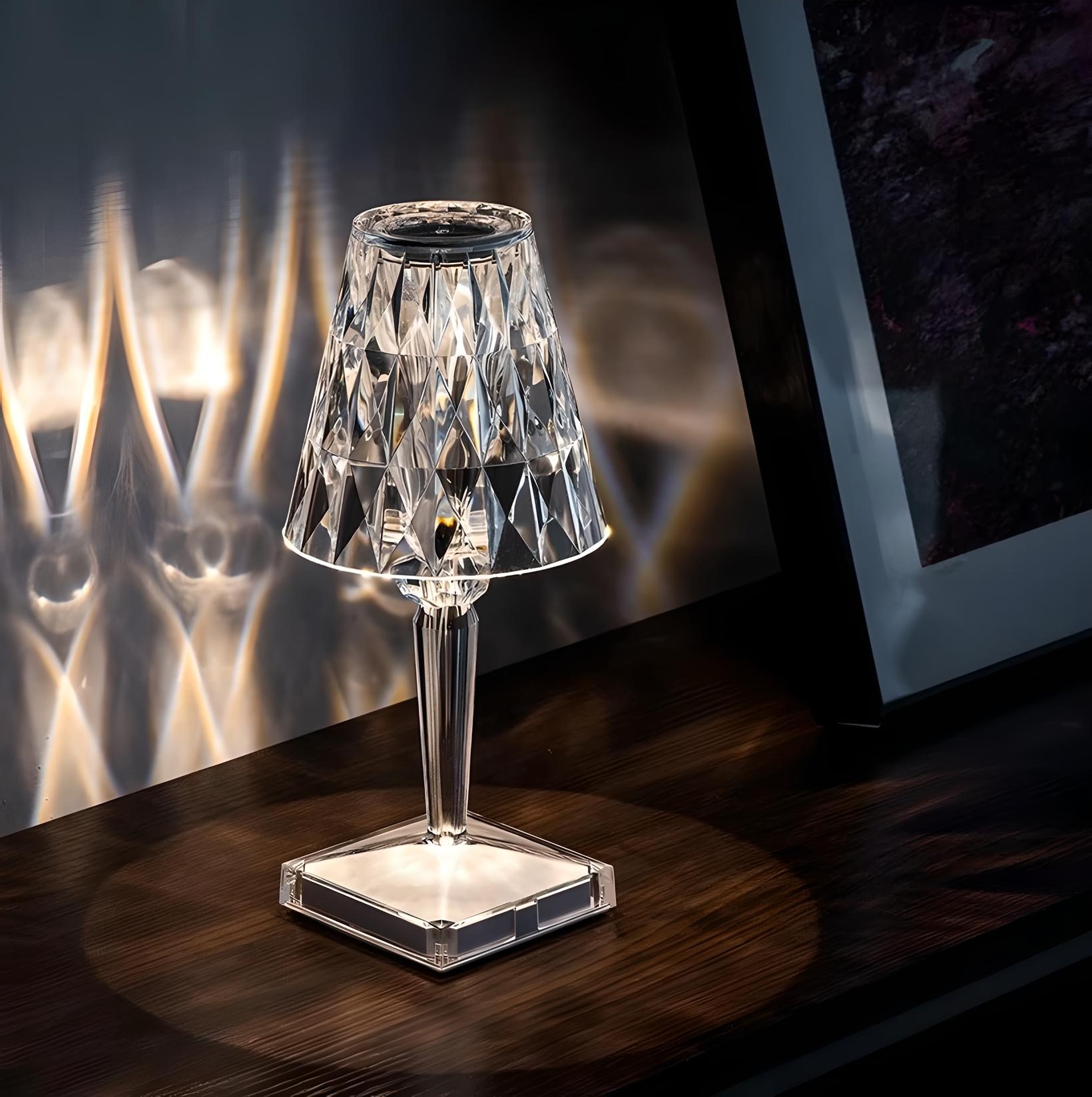 lampe cristal tactile