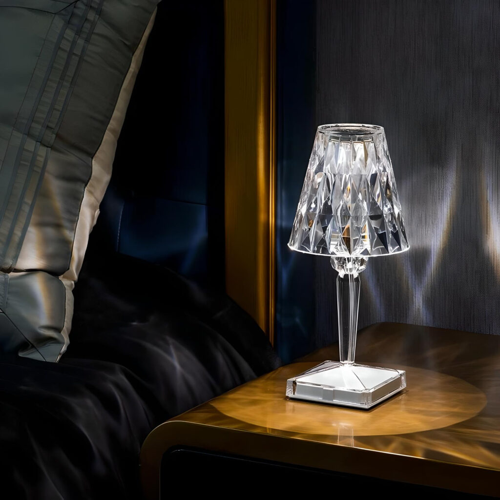 lampe cristal tactile