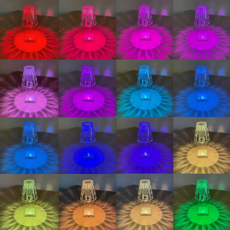 lampe cristal tactile